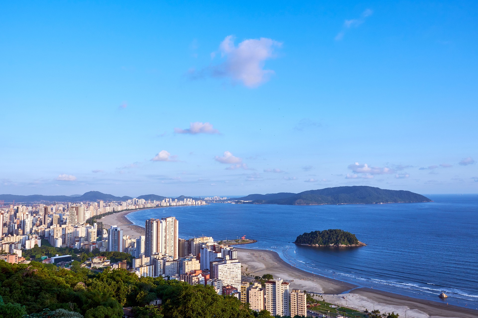 Cidade de Santos, no estado de São Paulo, Brasil.